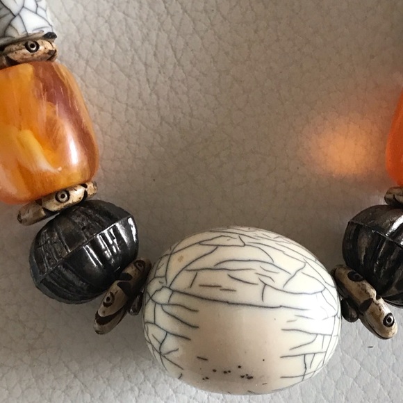 NWOT Vintage NECKLACE .Made in India   Length 25" - Picture 4 of 8